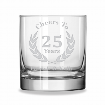 Cheers to Years | Personalized 11oz Whiskey Glass